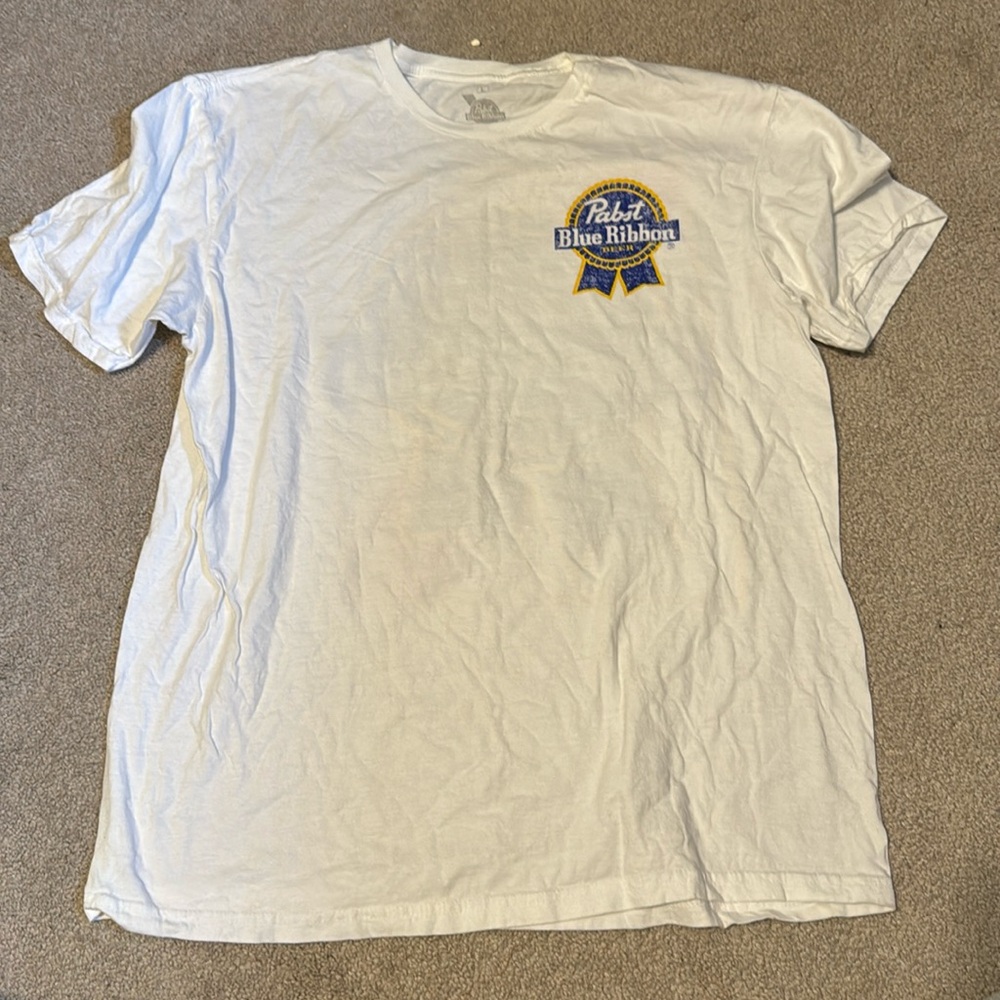 Blue ribbon beer shirt